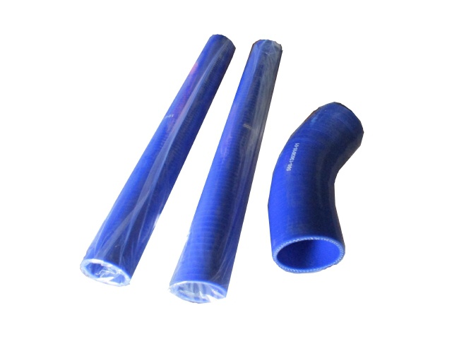 Патрубки радиатора 3-х наименований силикон синий (1 кривой, 2 длин.) МАЗ